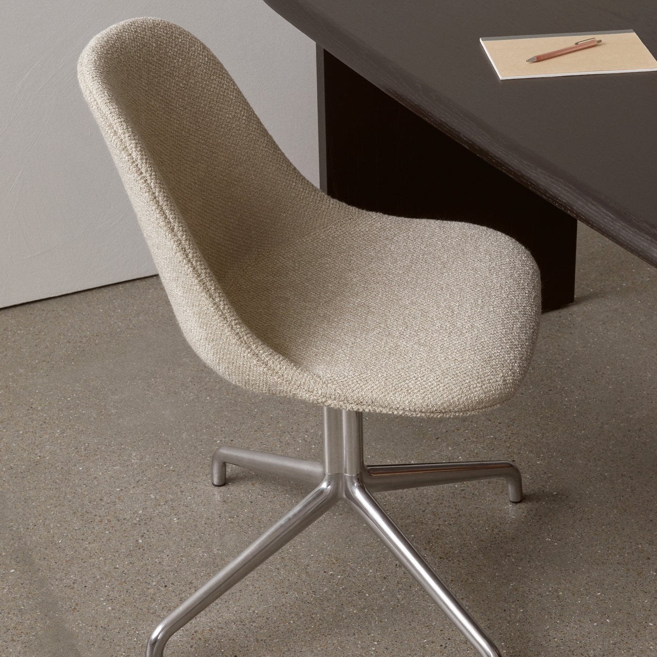 Harbour Side Dining Chair Star Base with Return: Upholstered