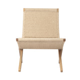 MG501 Outdoor Cuba Chair: Paper Cord + Oiled Oak