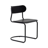 Archer Cantilever Chair: Black +  Black Stained Oak