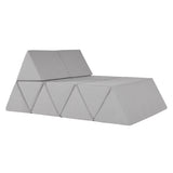 Peak Lounge Sofa: Grey