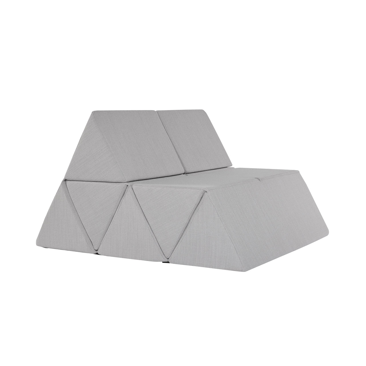 Peak Seater Sofa: Grey