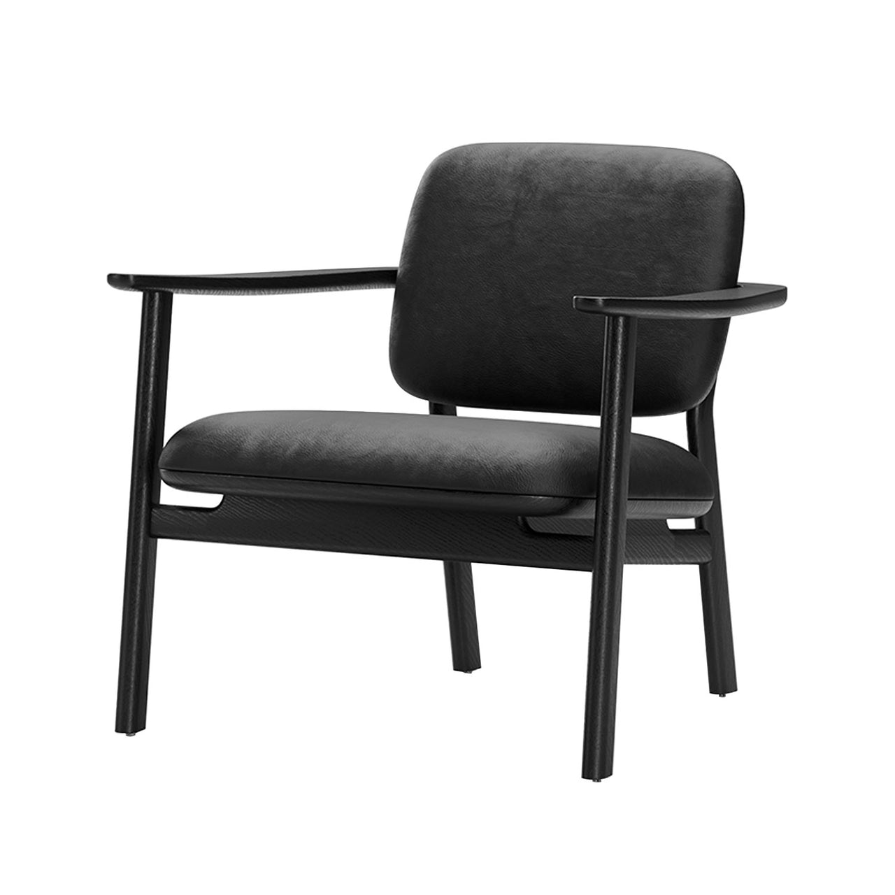 Marea Lounge Chair: Black Oak