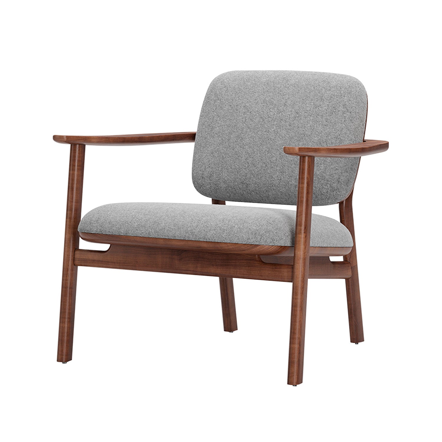 Marea Lounge Chair: Natural Walnut