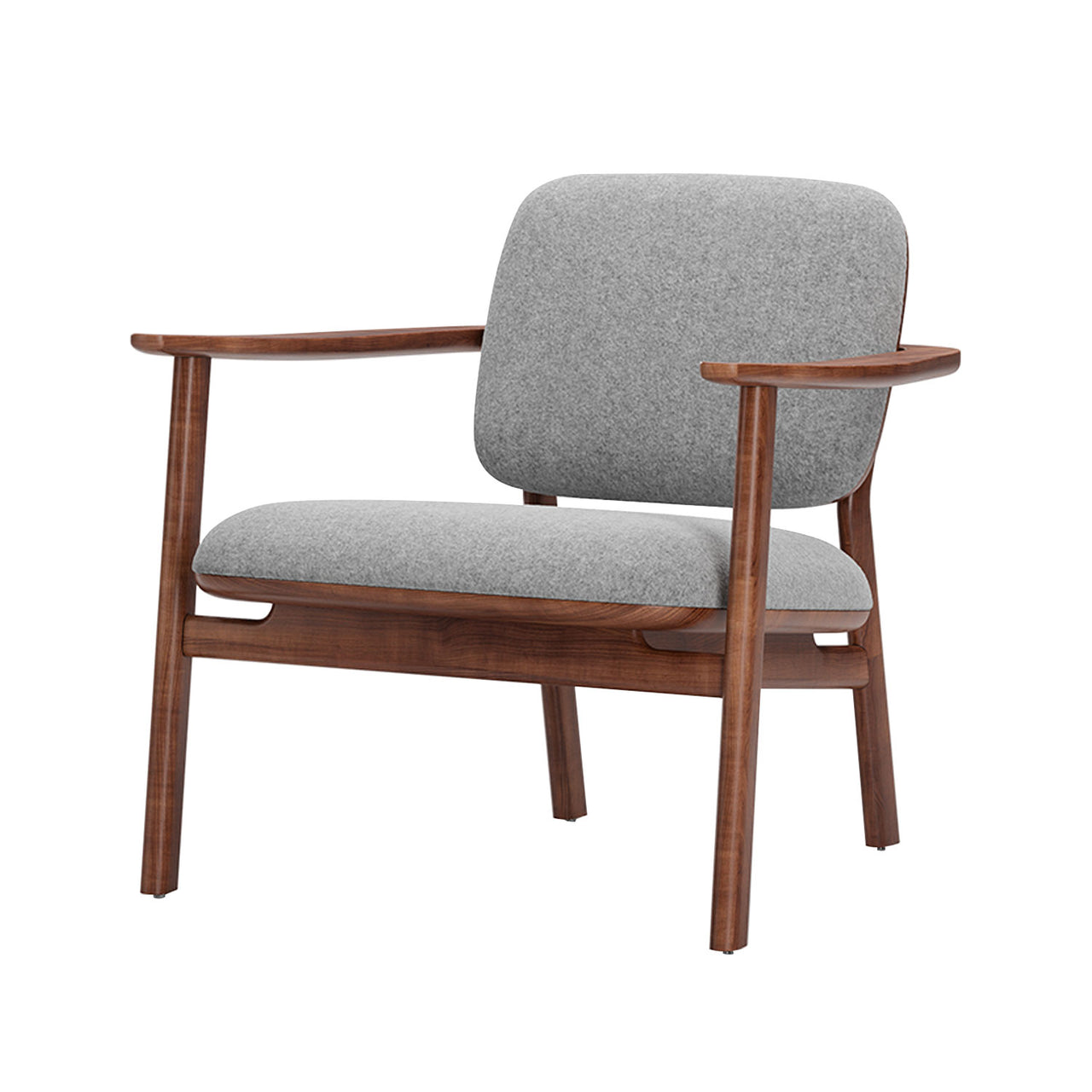Marea Lounge Chair: Natural Walnut