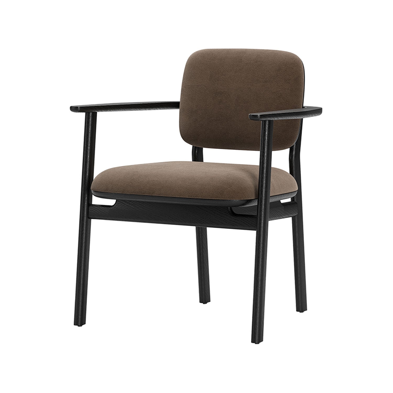 Marea Dining Armchair: Black Oak