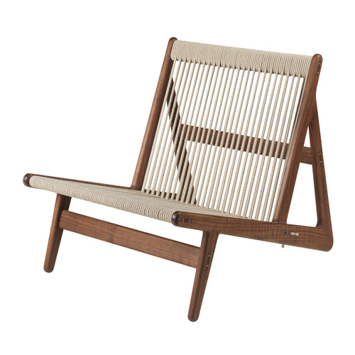 MR01 Initial Chair with Cushion: Solid American Walnut