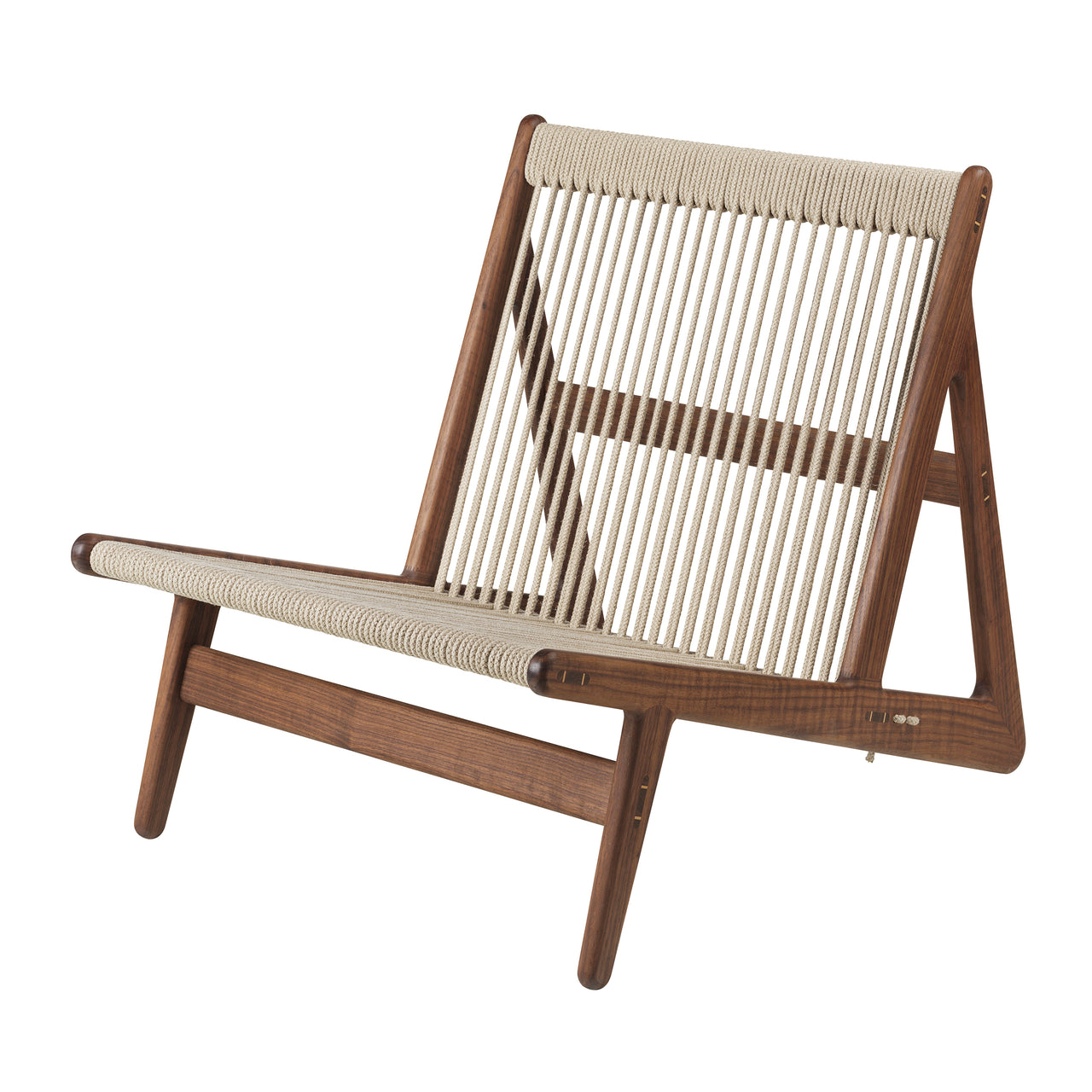 MR01 Initial Chair with Cushion: Solid American Walnut