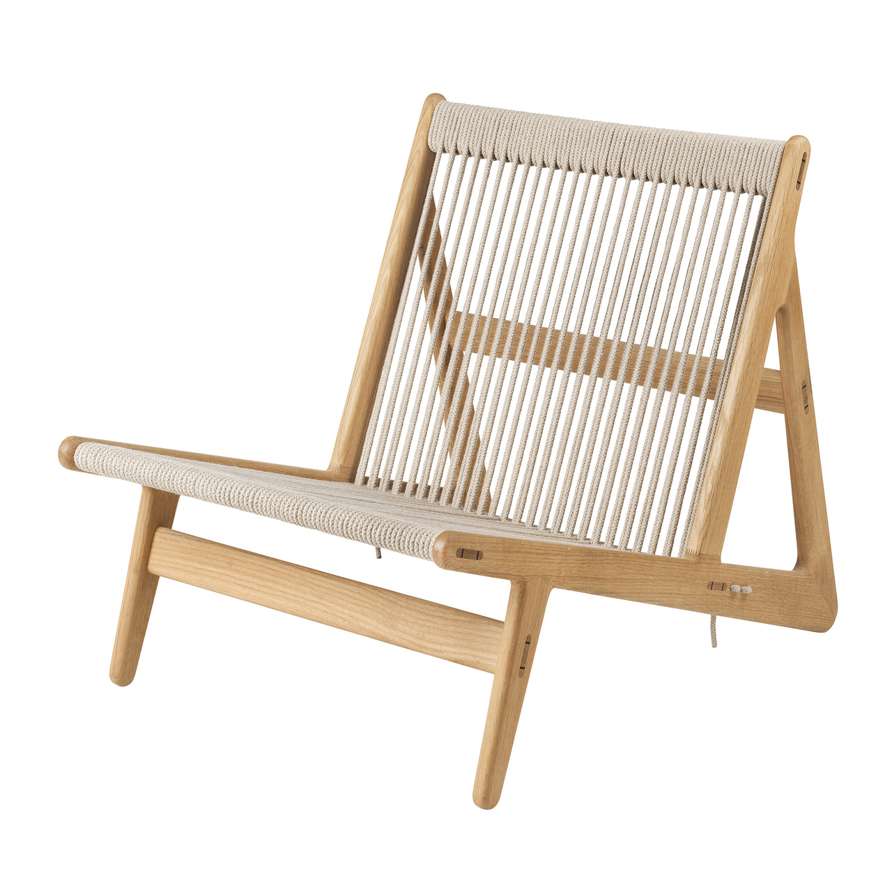 MR01 Initial Chair with Cushion: Solid Oak