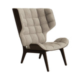 Mammoth Lounge Chair: Front Upholstered + Dark Smoked Oak