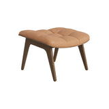 Mammoth Ottoman: Front Upholstered + Light Smoked Oak