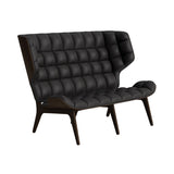 Mammoth Sofa: Front Upholstered + Dark Smoked Oak