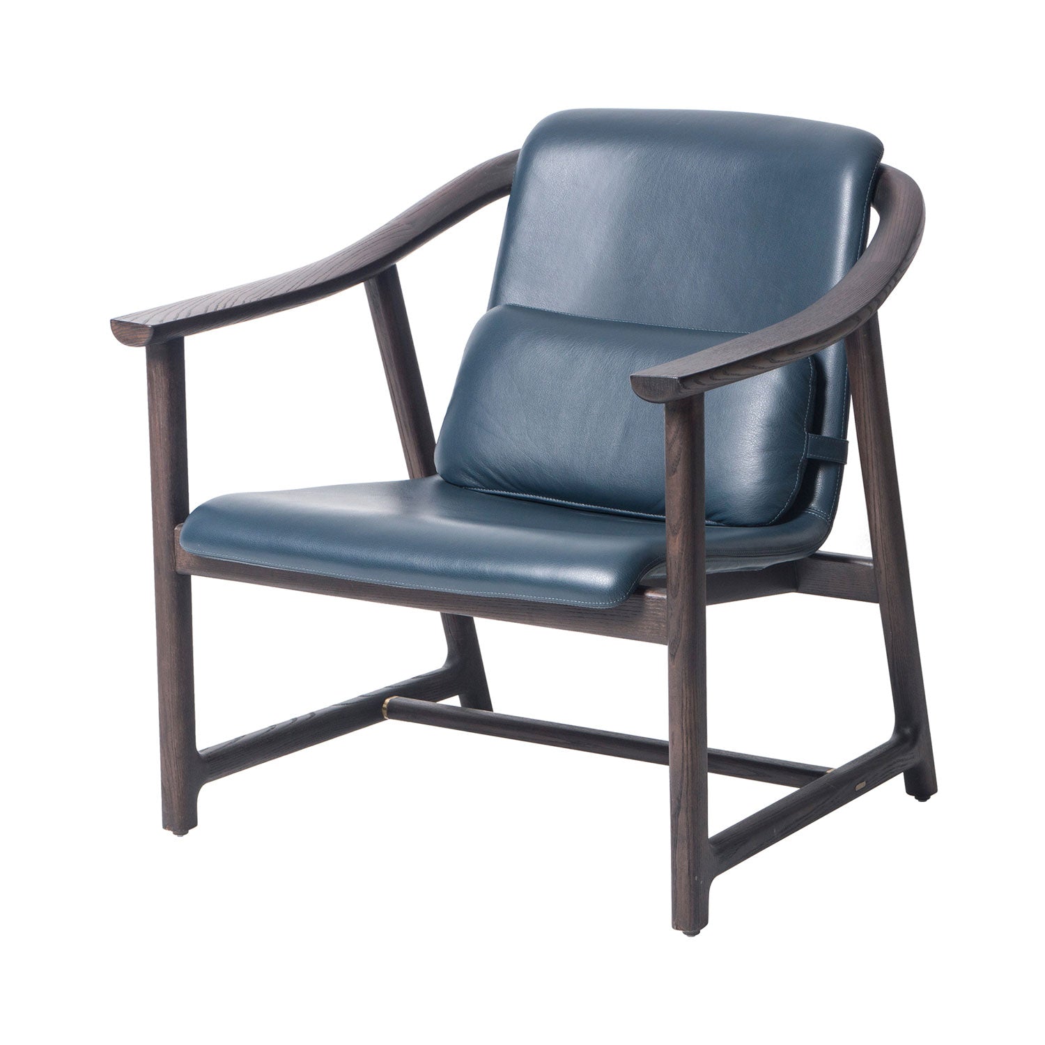 Mandarin Lounge Chair: Dark Brown Oak