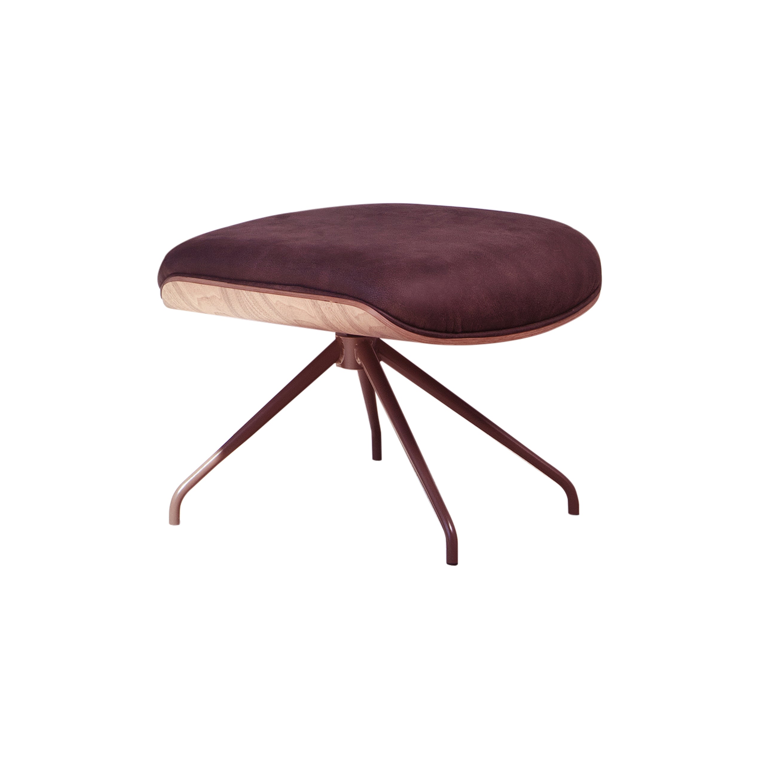 Lounger Footstool: Natural Ash + Pale Brown + Dream Leather