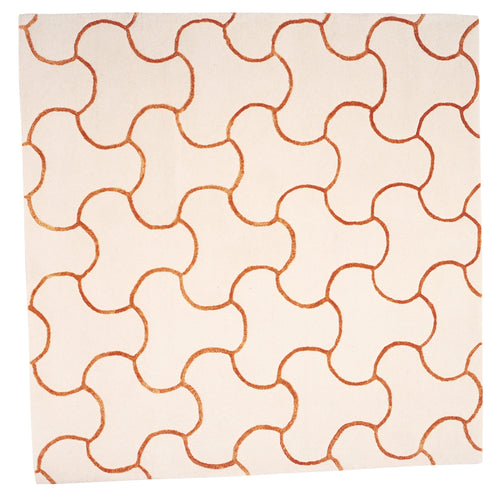 Marc De Luxe Platinum Square Rug: Small