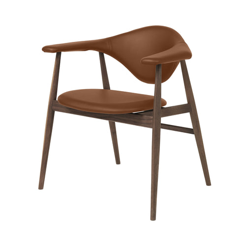 Masculo Dining Chair: Wood Base + Oiled American Walnut