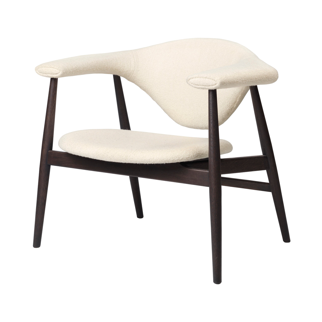 Masculo Lounge Chair: Wood Base