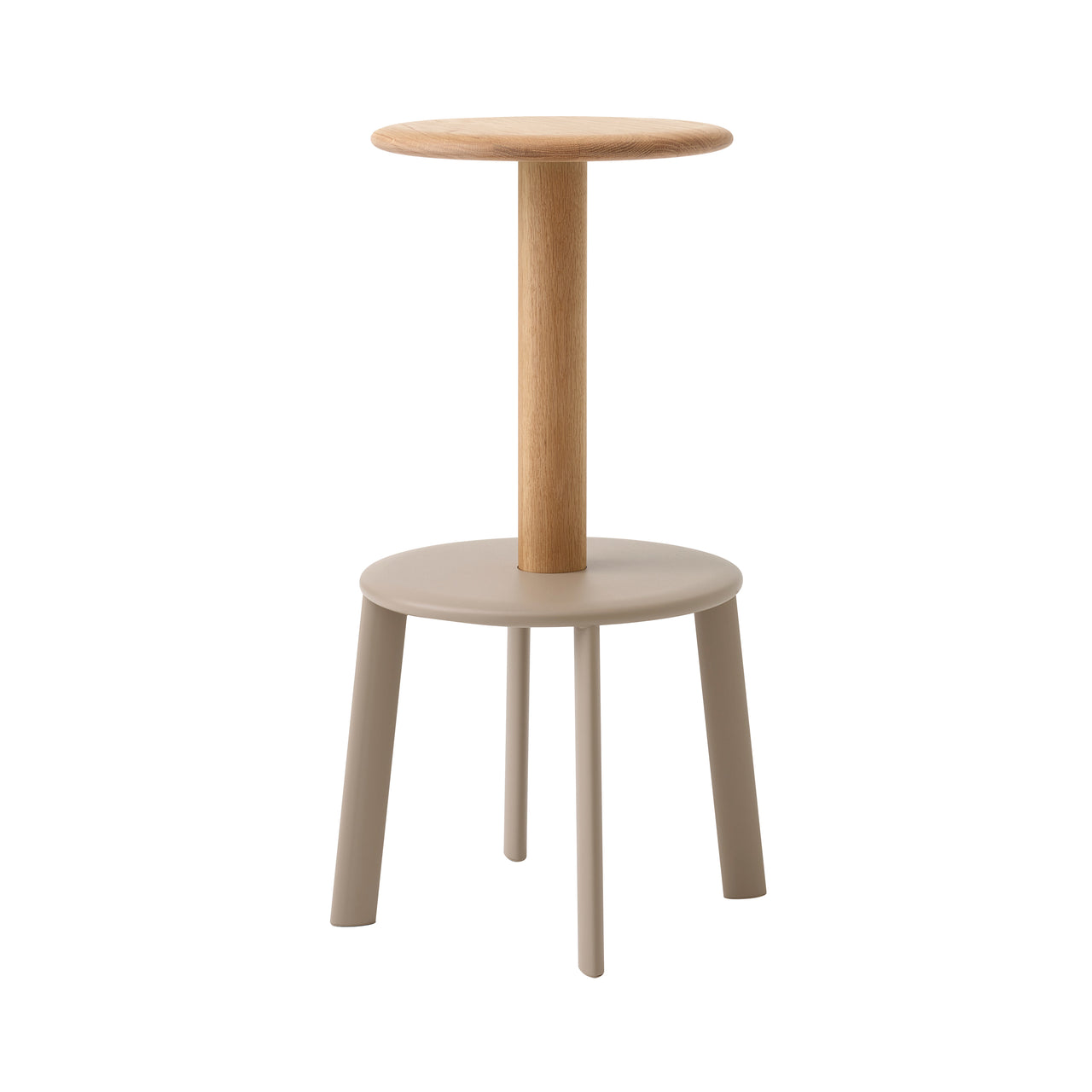Massif Bar + Counter Stool: AV40 + AV39 + Bar(AV40) + Oak + Grey Beige