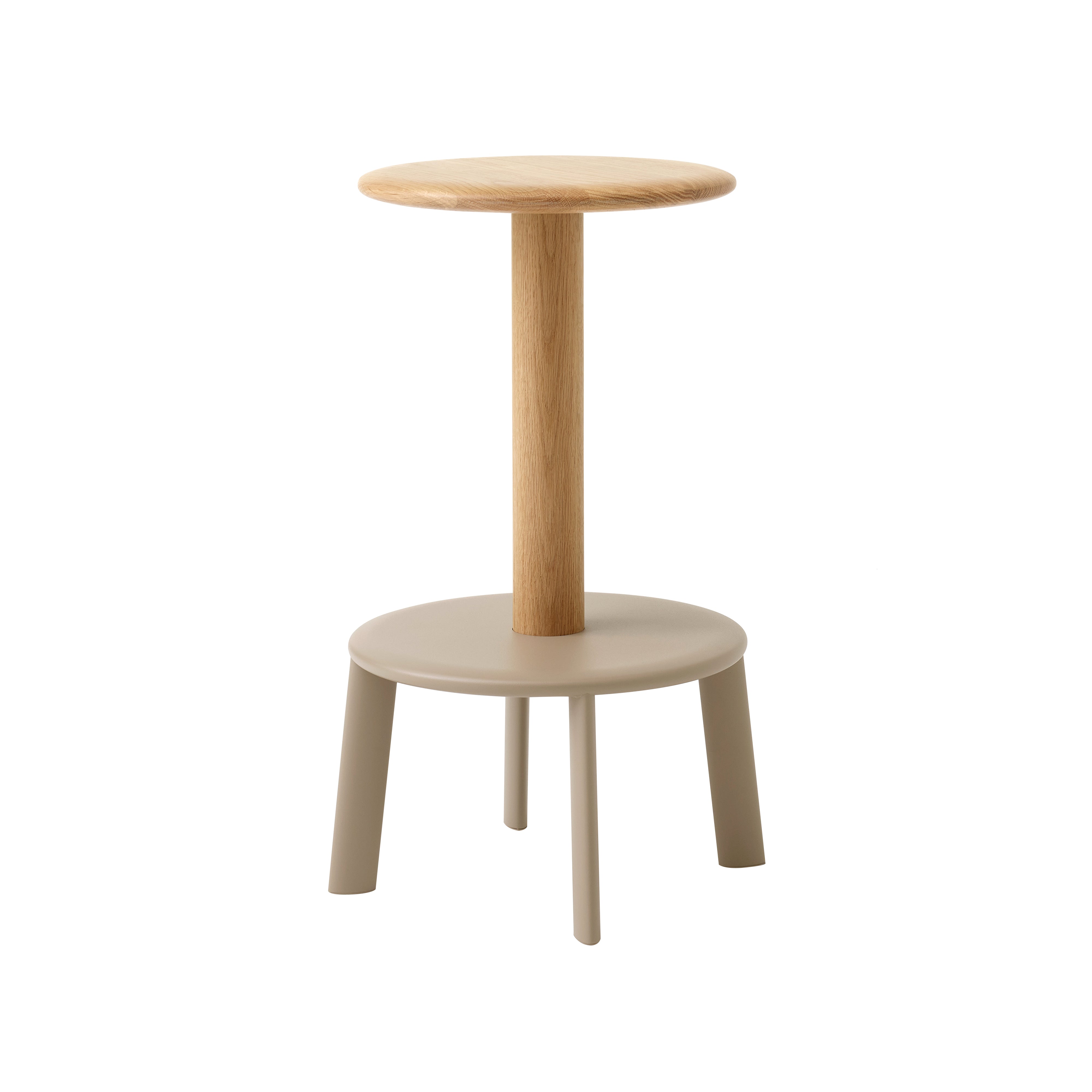Massif Bar + Counter Stool: AV40 + AV39 + Counter(AV39) + Oak + Grey Beige