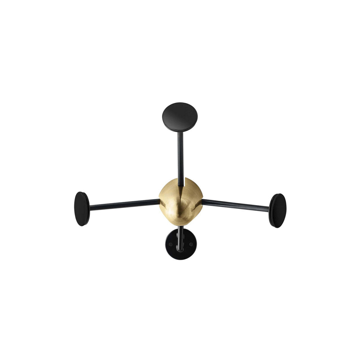 Mategot Coat Rack: Soft Black Semi Matt