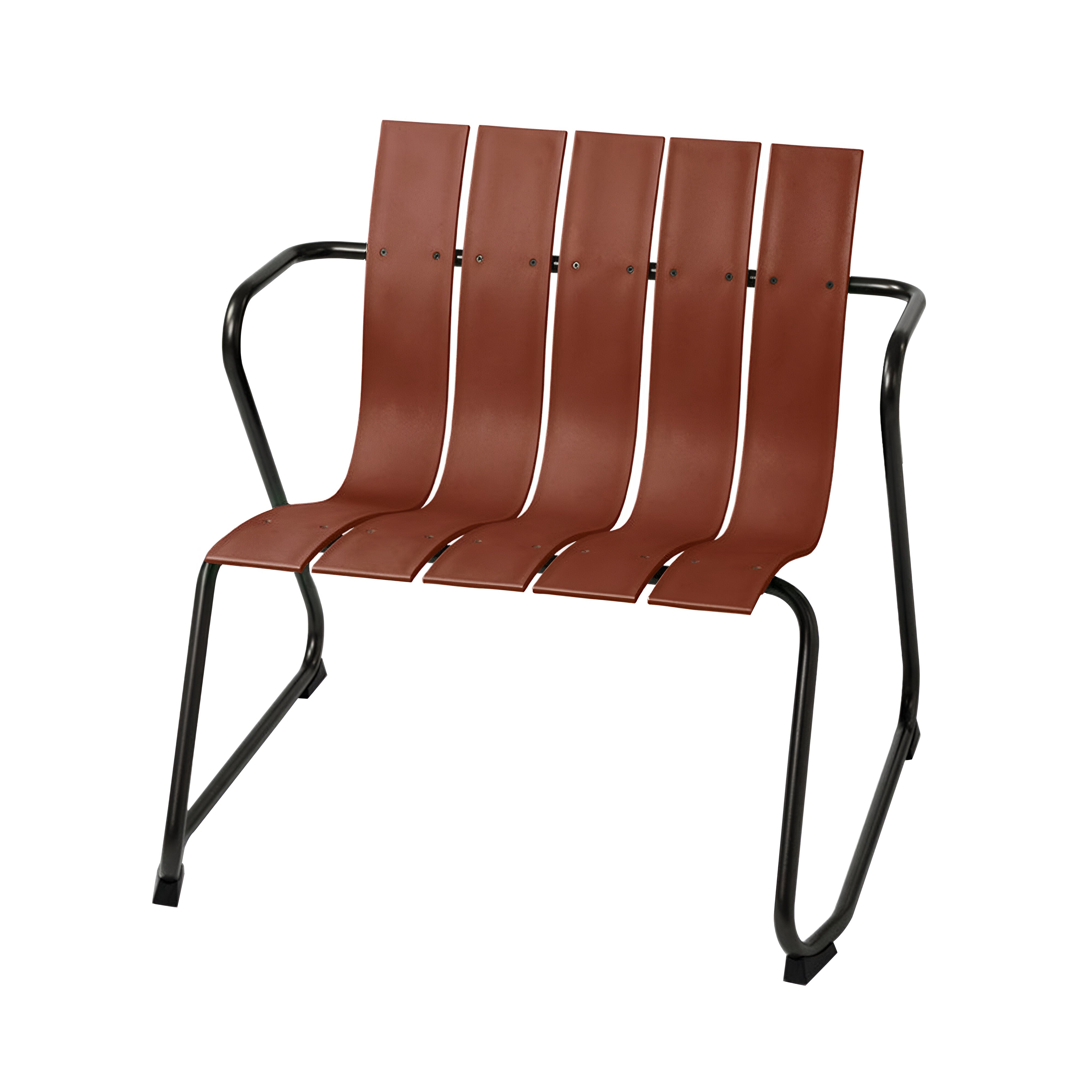 Ocean Stacking Lounge Chair: Set of 4 + Burnt Red