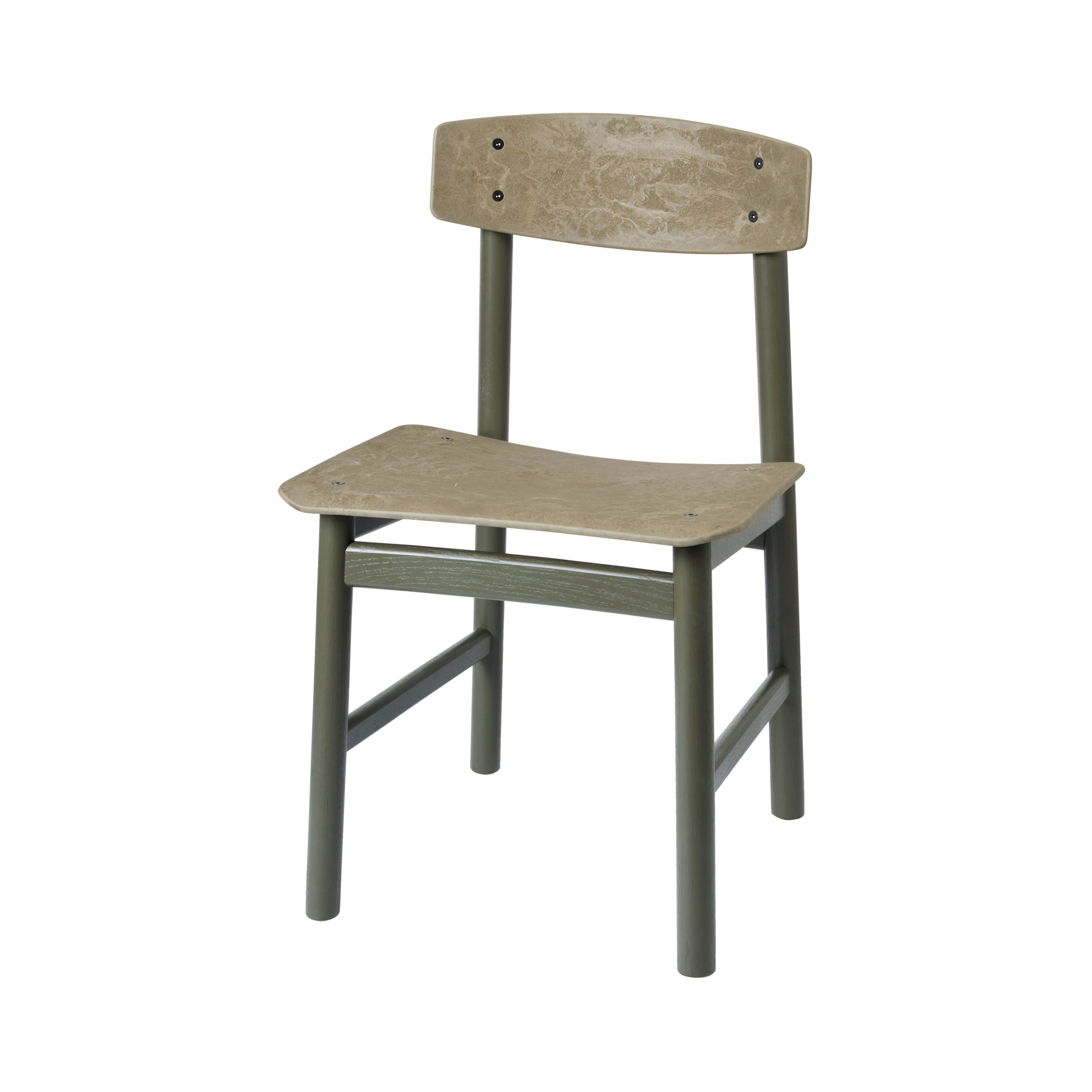 Conscious Chair 3162: Green Oak + Coffee Waste Green
