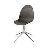 Eternity Swivel Chair: Coffee Waste Black + Polished Aluminum