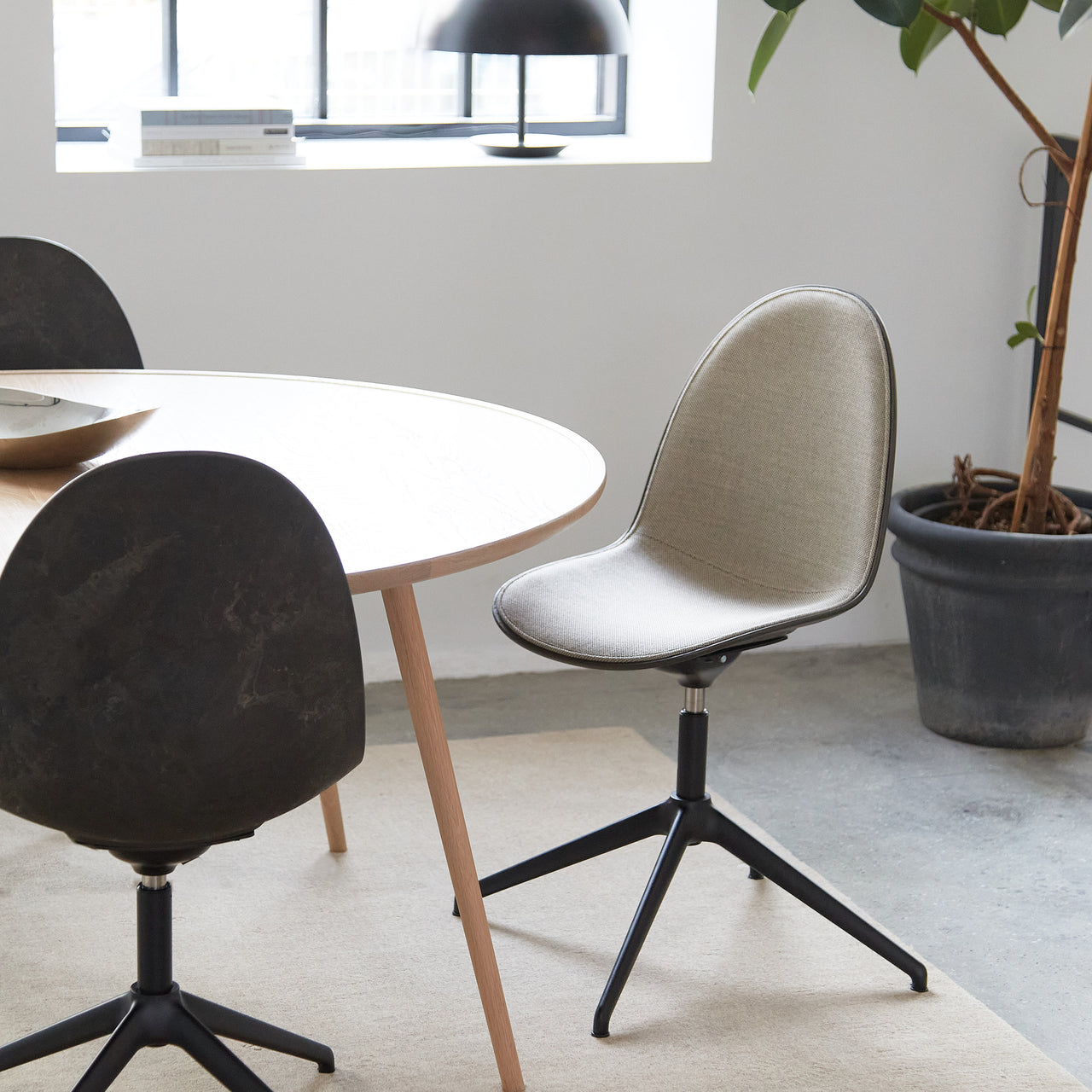 Eternity Swivel Chair: Front Upholstered