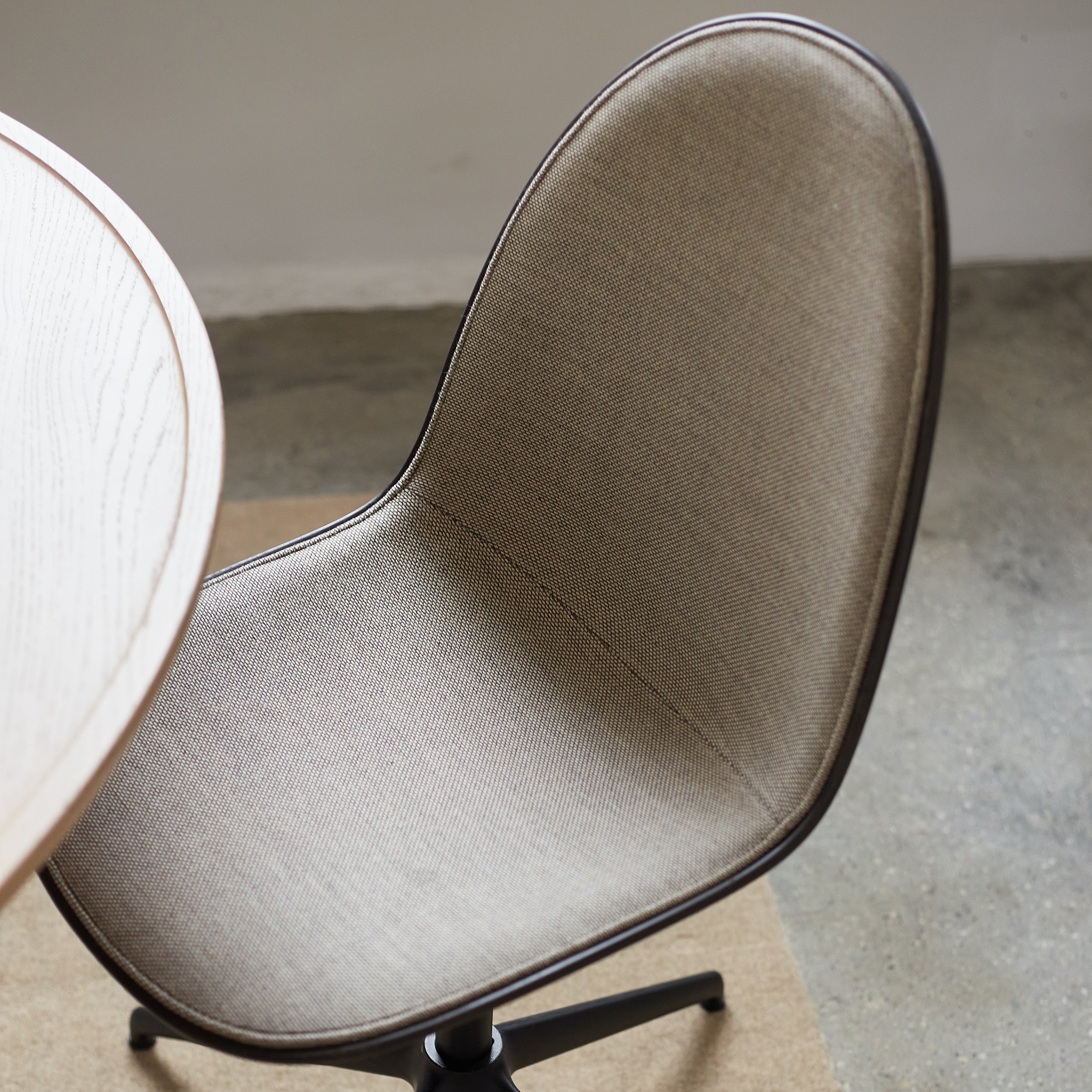 Eternity Swivel Chair: Front Upholstered