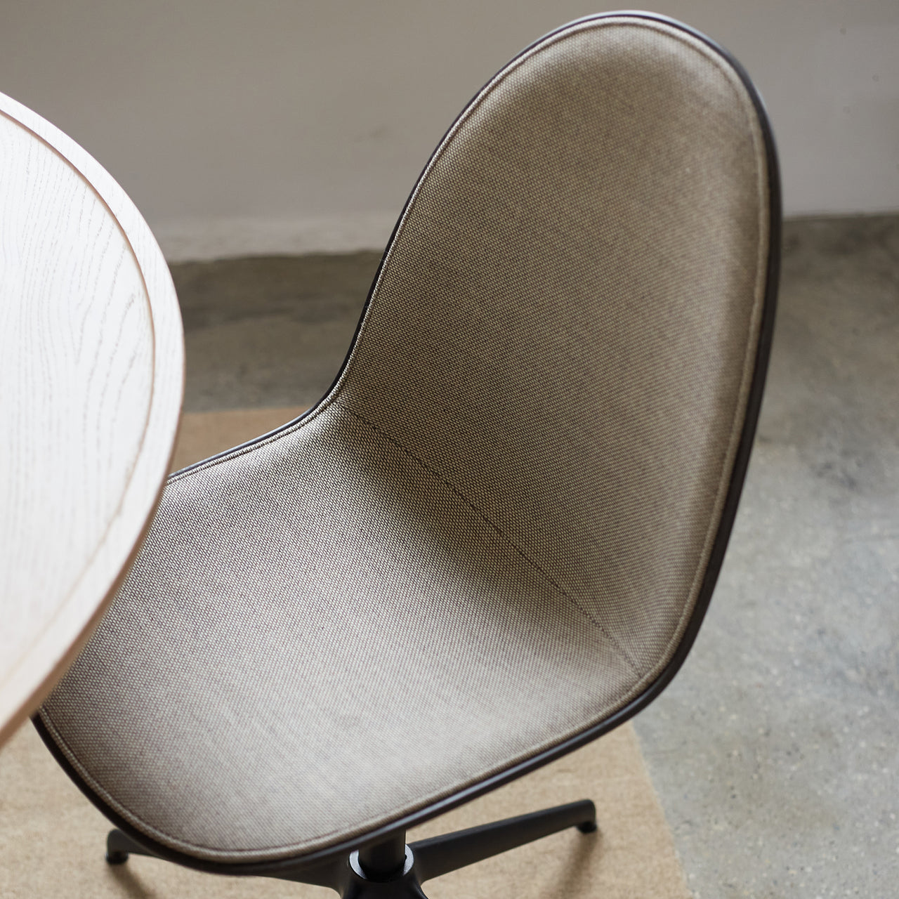 Eternity Swivel Chair: Front Upholstered
