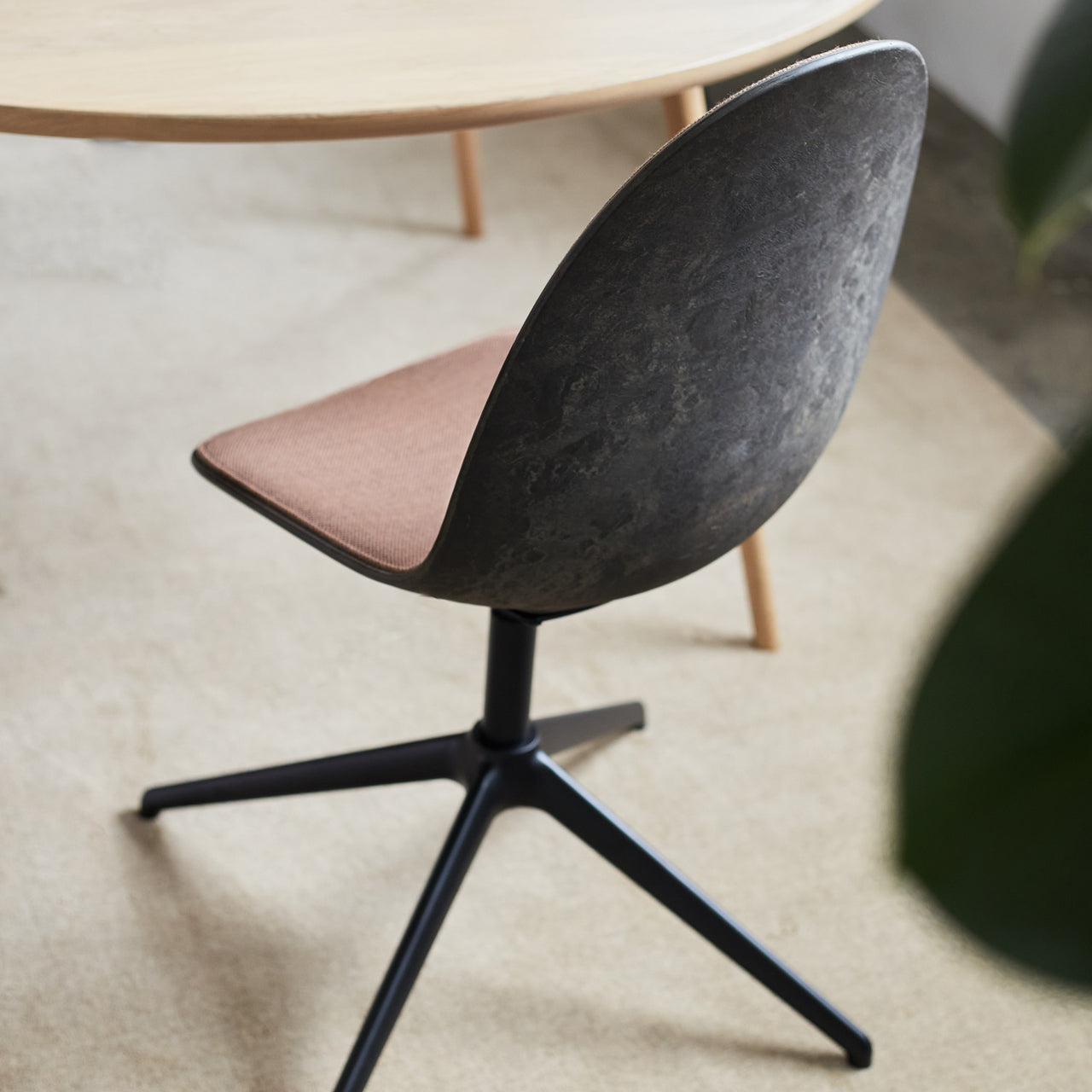 Eternity Swivel Chair: Front Upholstered