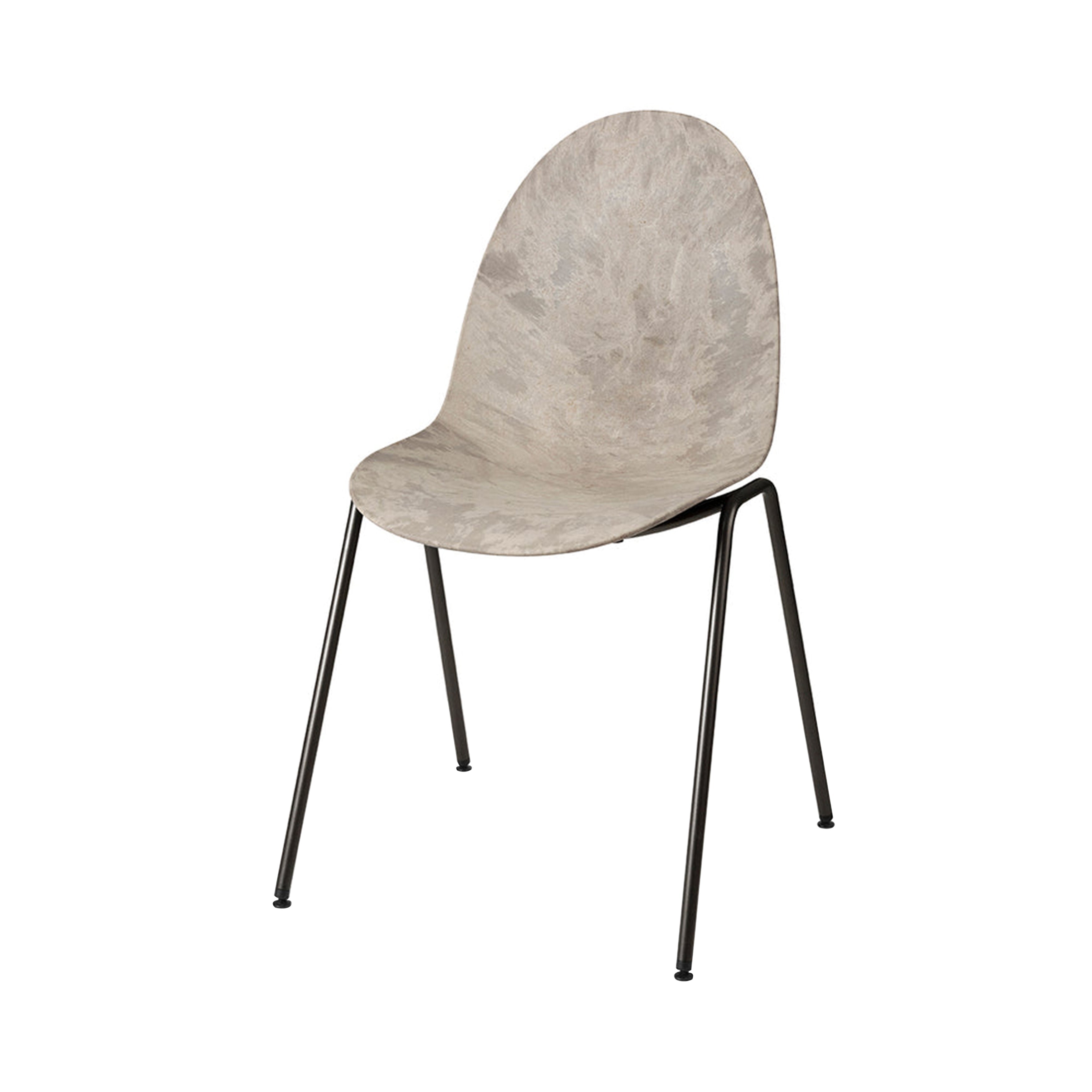 Eternity Side Chair: Wood Waste Grey
