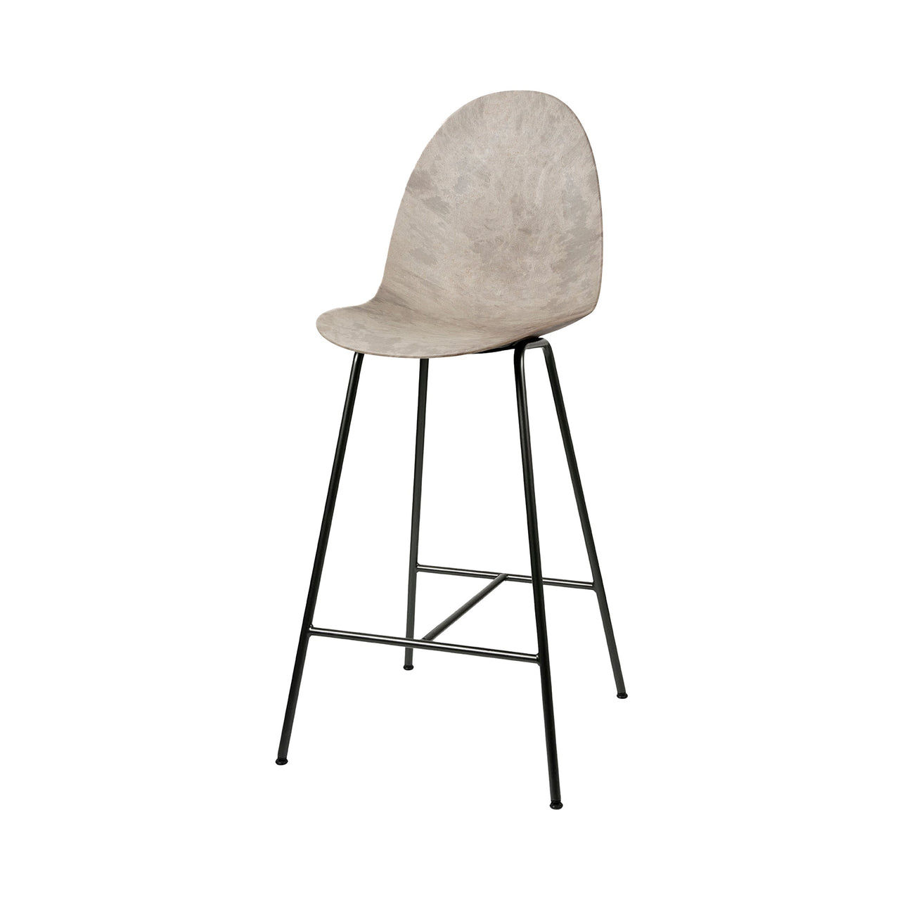 Eternity Bar + Counter Stool: Bar + Wood Waste Grey