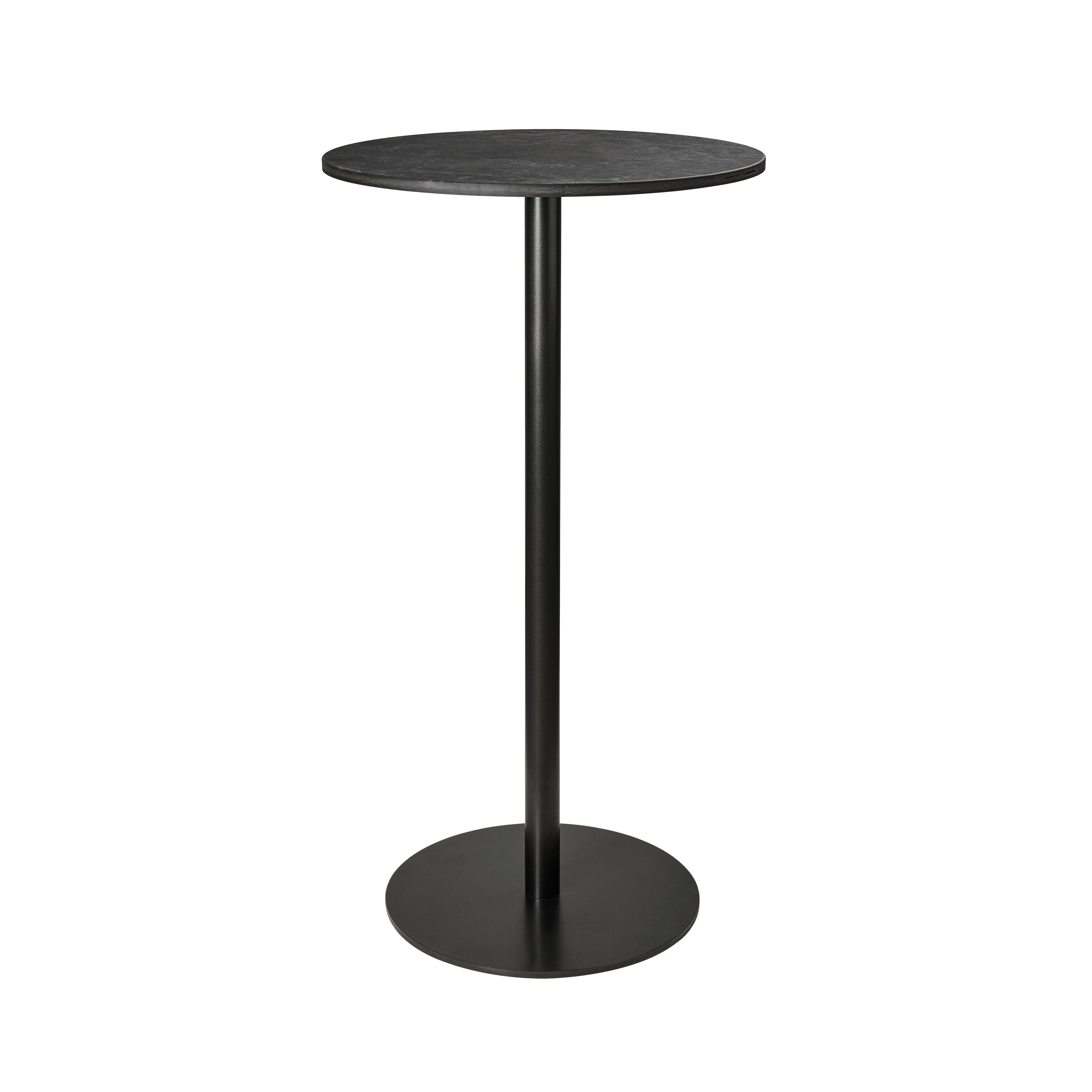 Mater Bar + Counter Table: Bar + Round + Coffee Waste Black