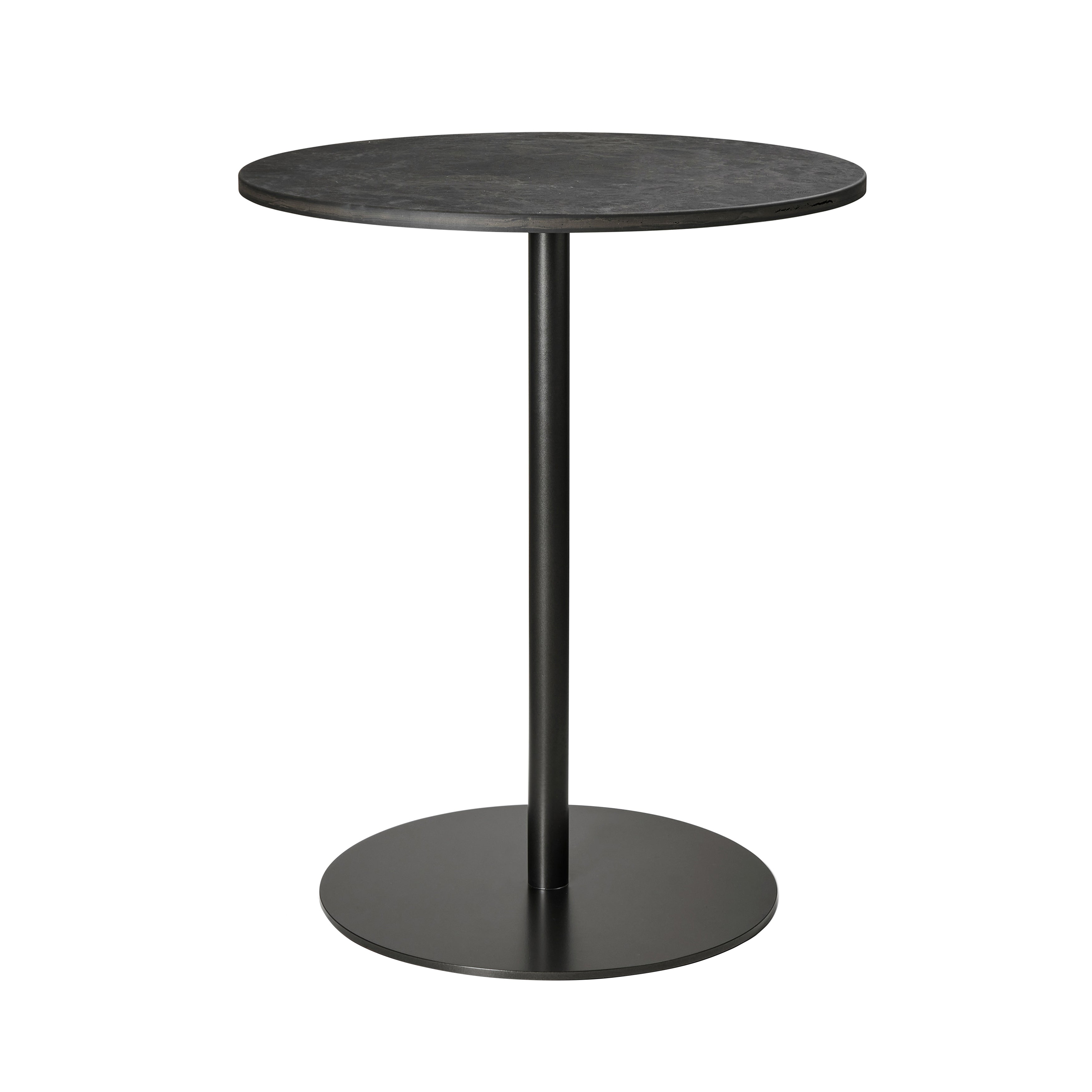 Mater Café Table: Round + Coffee Waste Black
