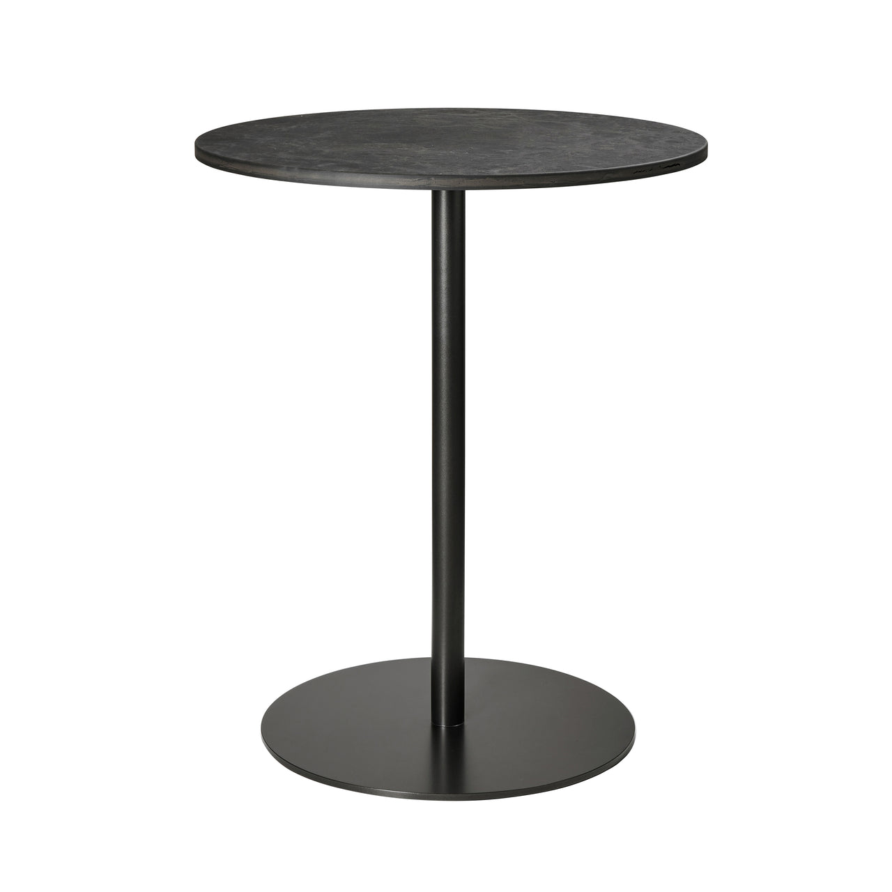 Mater Café Table: Round + Coffee Waste Black