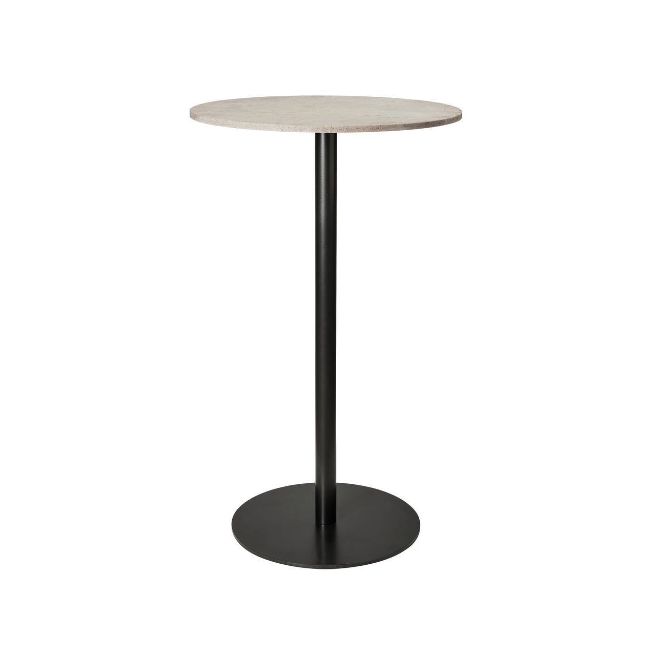 Mater Bar + Counter Table: Counter + Round + Wood Waste Grey