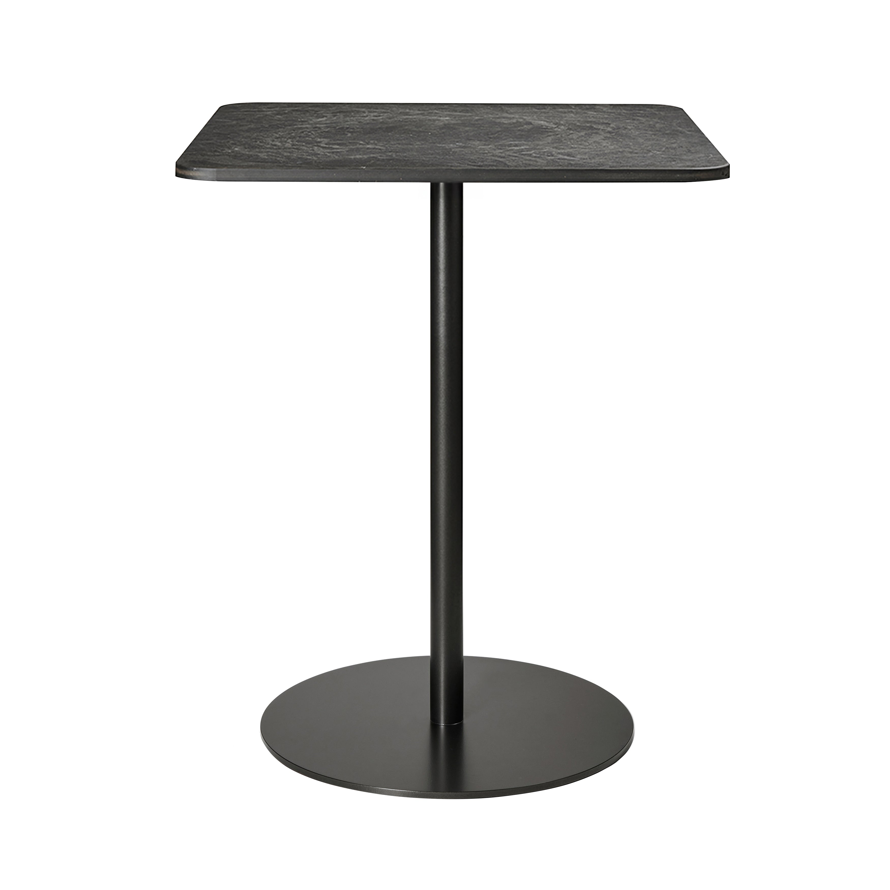 Mater Café Table: Square + Coffee Waste Black