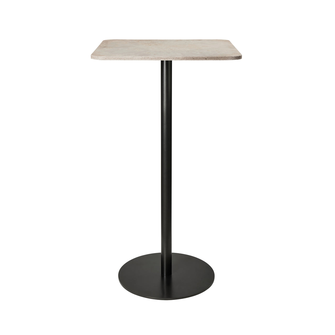Mater Bar + Counter Table: Bar + Square + Wood Waste Grey