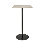 Mater Bar + Counter Table: Bar + Square + Wood Waste Grey
