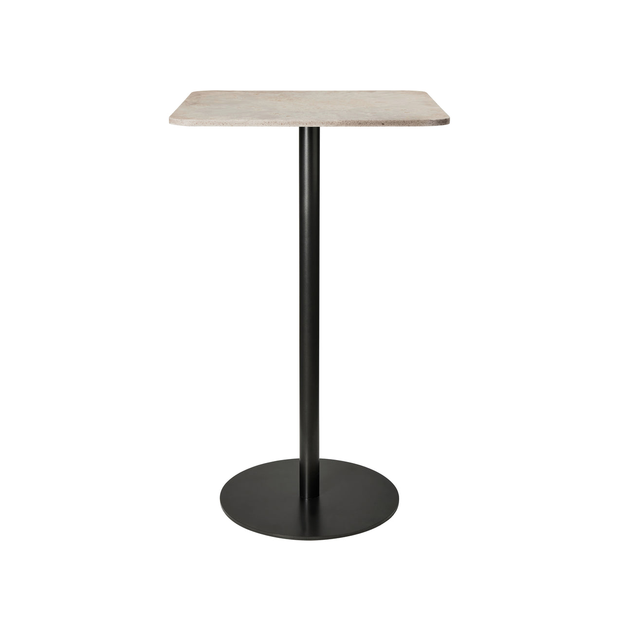 Mater Bar + Counter Table: Counter + Square + Wood Waste Grey