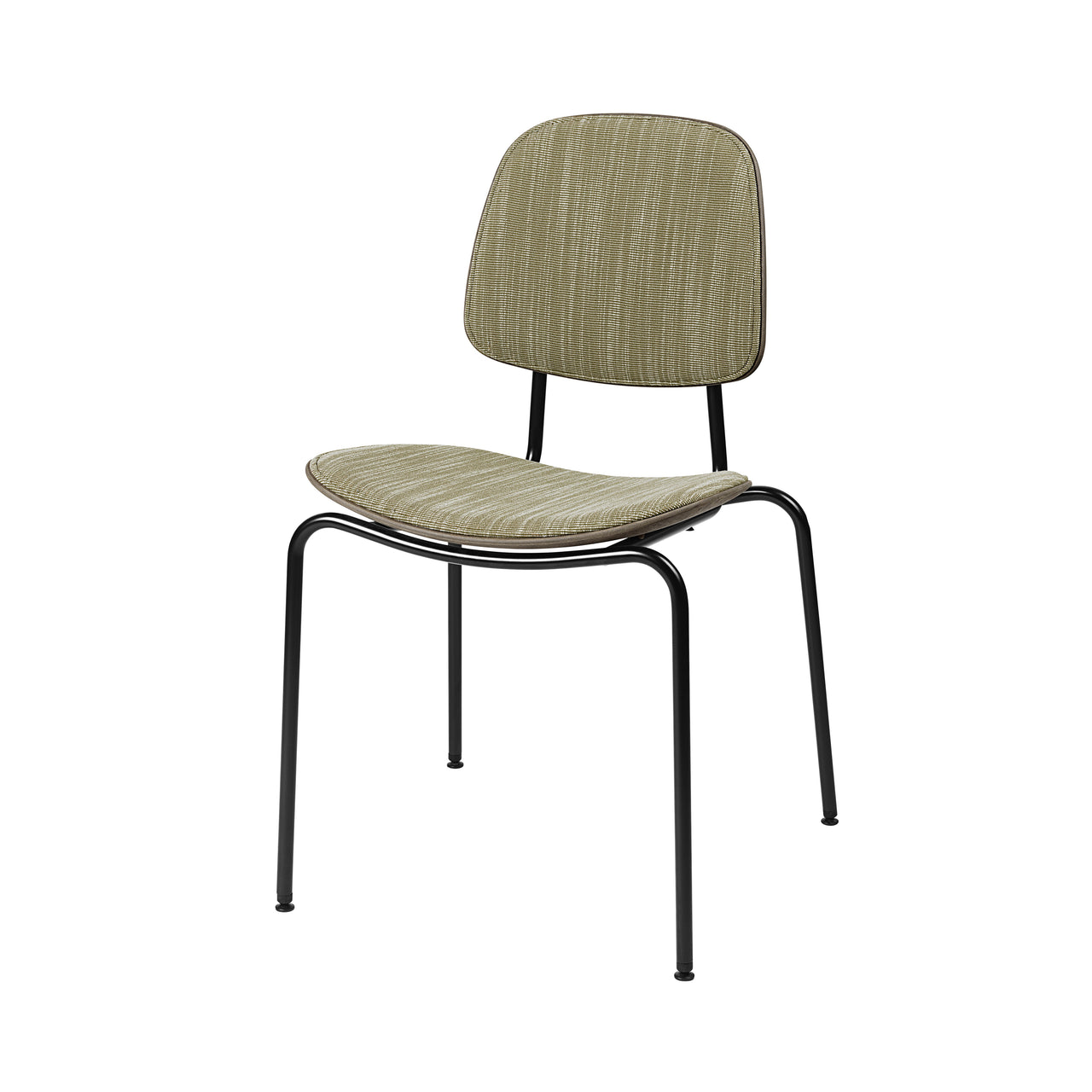 Compound Dining Chair: Front Upholstered + Coffee Waste Dark