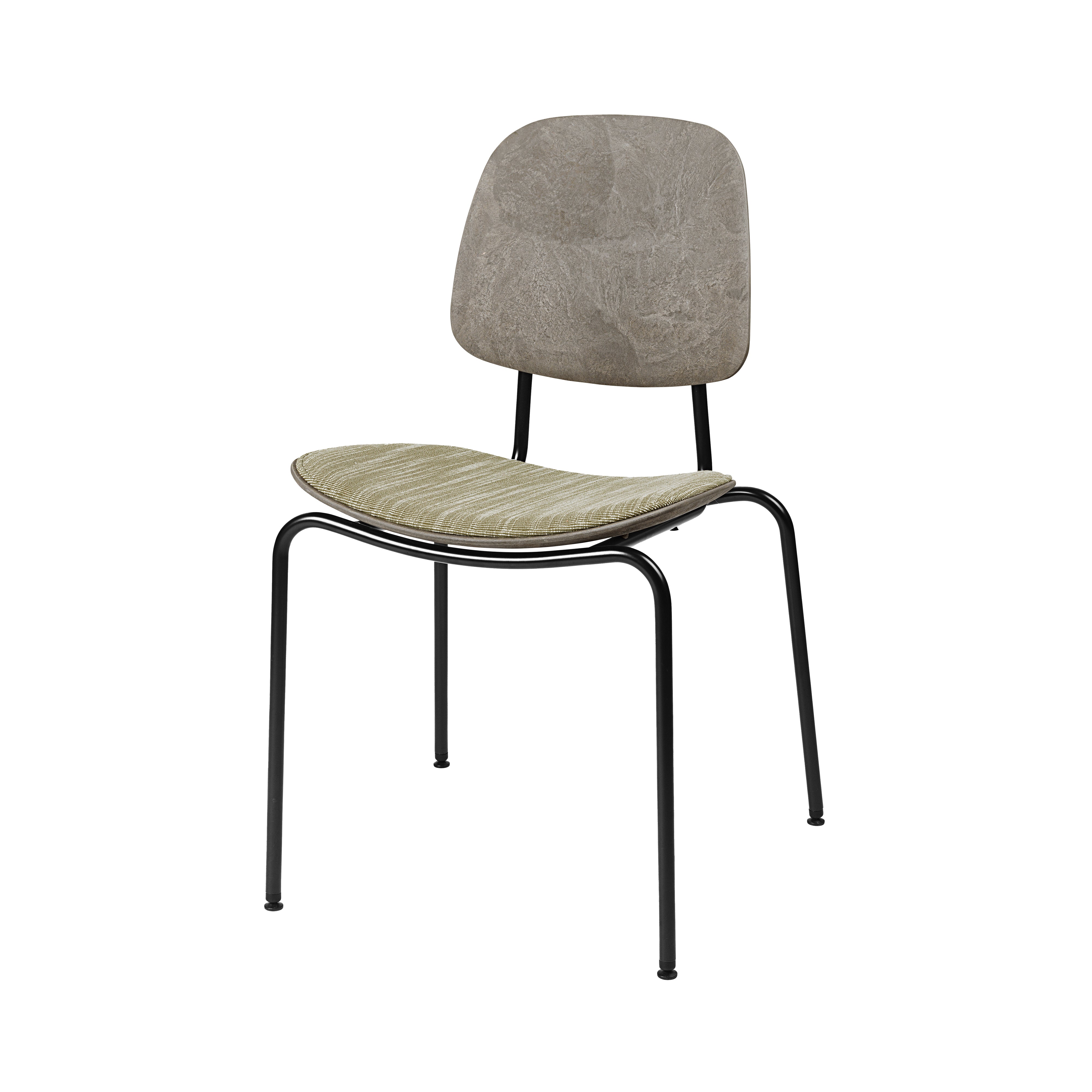 Compound Dining Chair: Seat Upholstered + Coffee Waste Dark