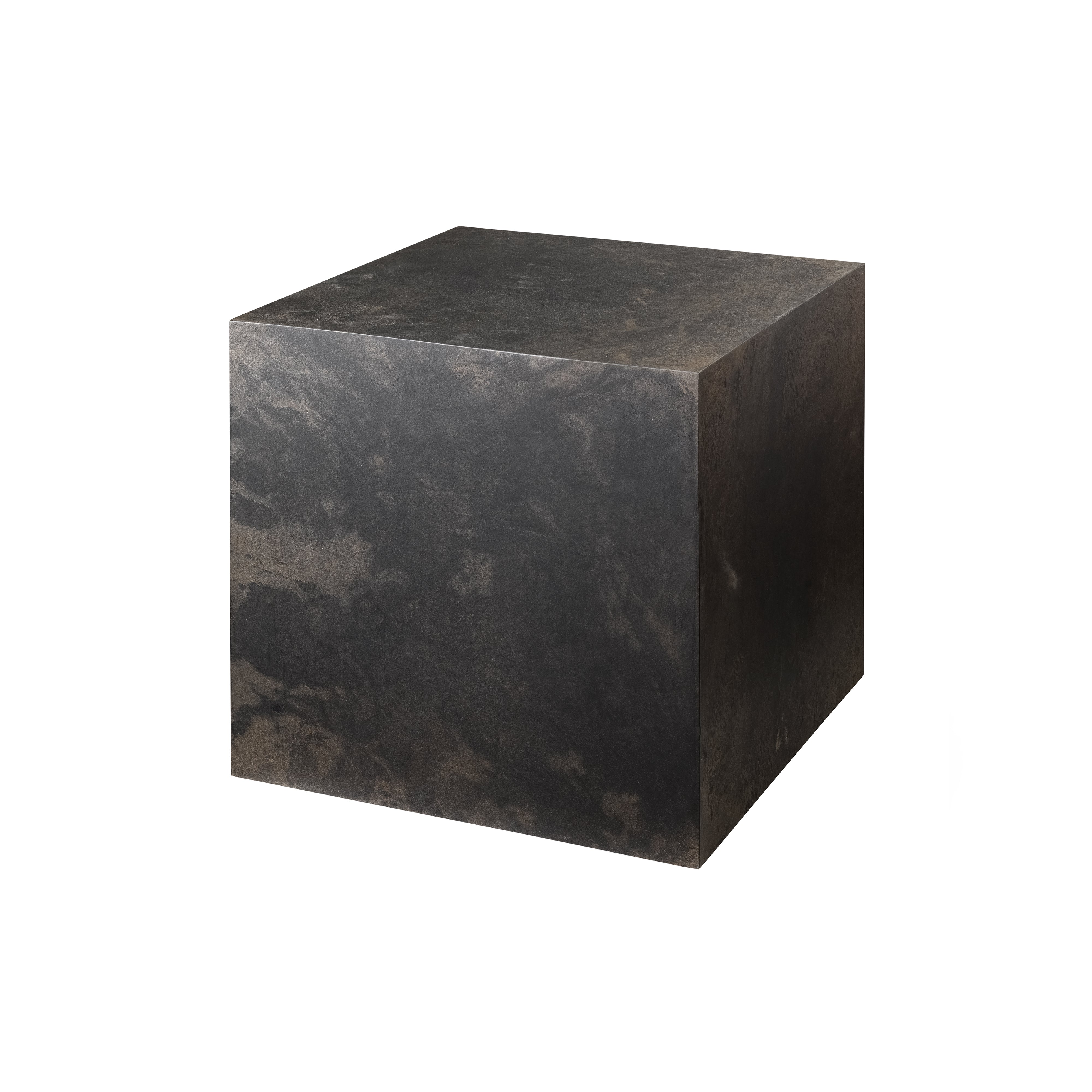 Mater Cube Side Table: Coffee Wasted Black