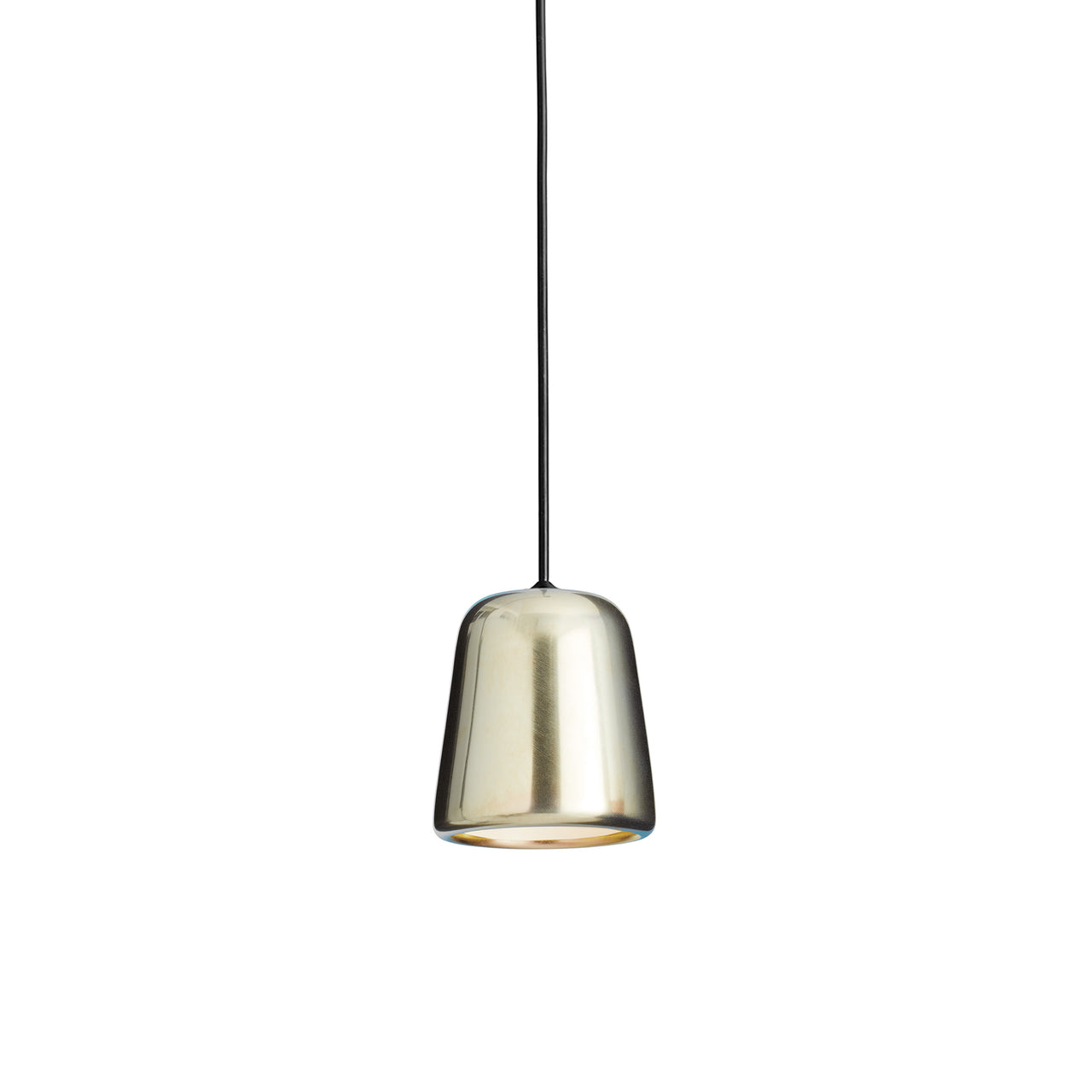 Material Pendant Light: Yellow Steel + Black