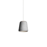 Material Pendant Light: Light Grey Concrete + White