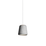 Material Pendant Light: Light Grey Concrete + White