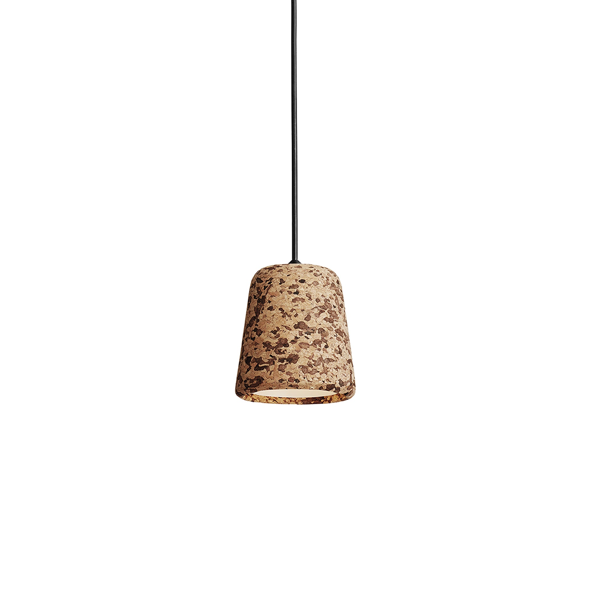 Material Pendant Light: Mixed Cork + Black