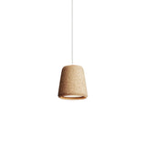 Material Pendant Light: Natural Cork + White