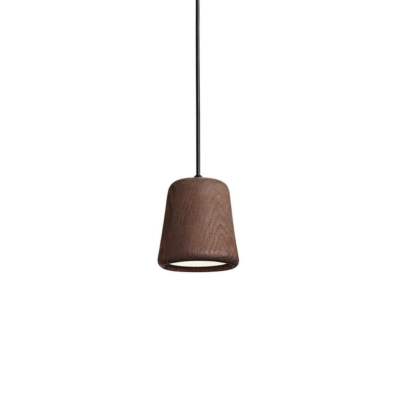 Material Pendant Light: Smoked Oak + Black