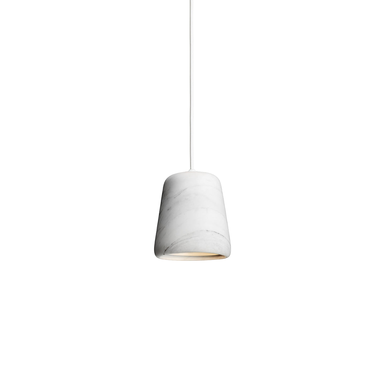 Material Pendant Light: White Marble + White